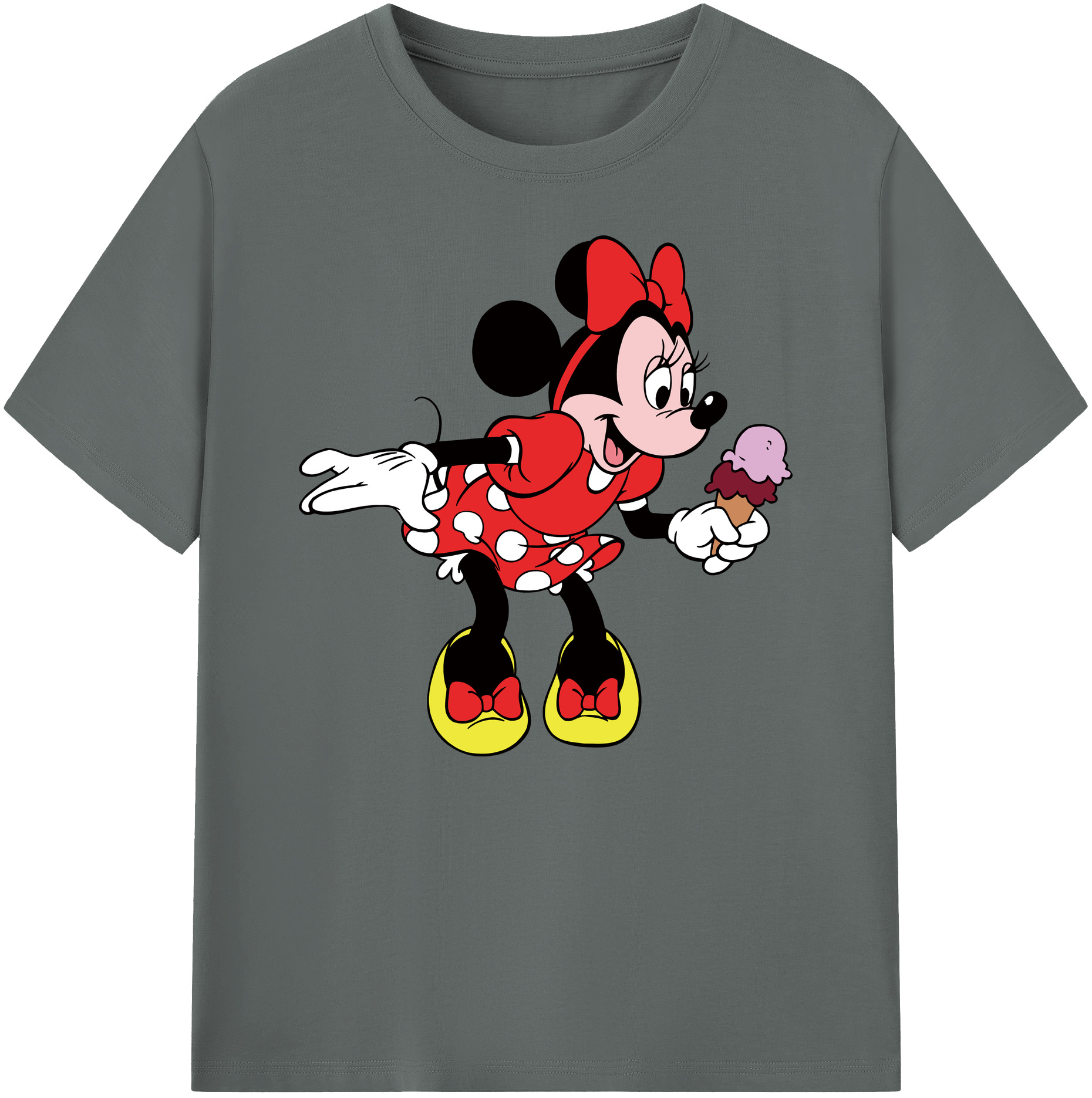 ミッキーマウス Mickey Mouse 綿100％ メンズ半袖Tシャツ｜肌触りやわらか＆通気性